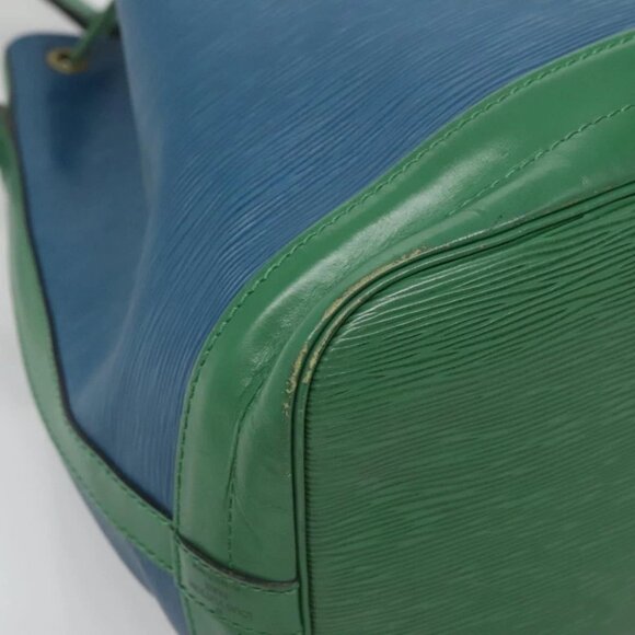 LOUIS VUITTON Epi Noe Shoulder Bag Bicolor Green Blue M44044 LV Auth BD1771 - Picture 6 of 16